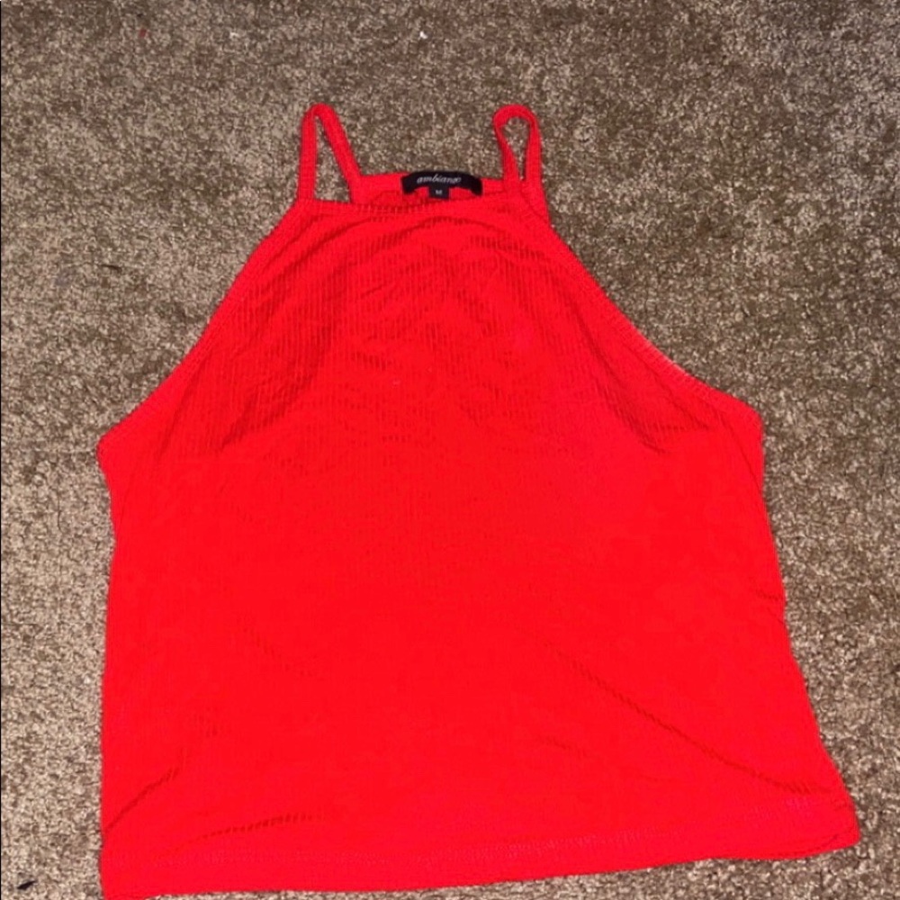 MEDIUM Red Halter Top
